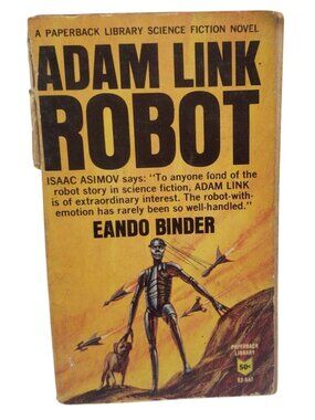 Adam Link Robot By Eando Binder Paperback First Edition 1965 Sci Fi Novel